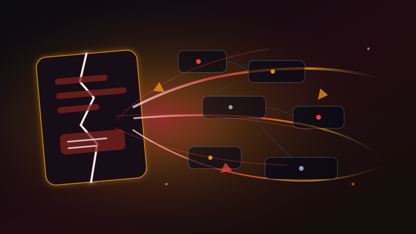 Cracked logging package breaking through layered service blocks